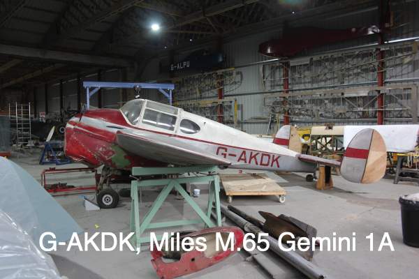 G-AKDK, Miles M.65 Gemini 1A